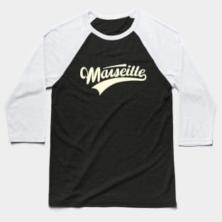 Marseille - Marseille Schriftzug - Marseille Logo Baseball T-Shirt